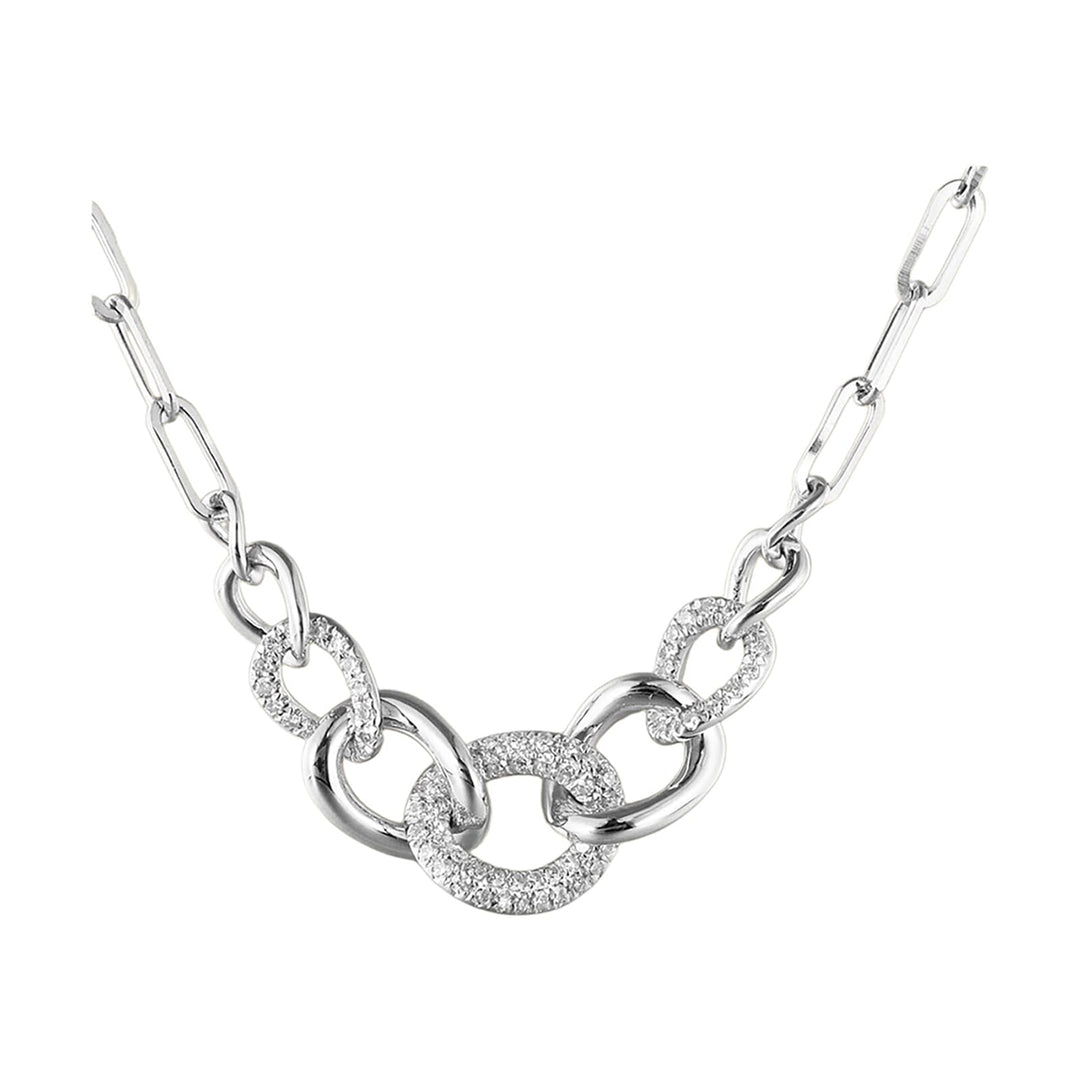 14Kt White Gold Diamond 1/7Ctw Necklace