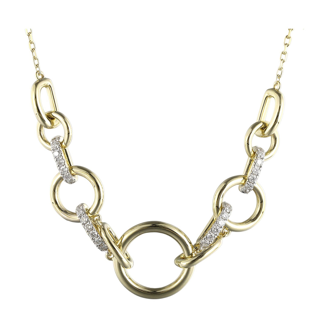 14Kt Yellow Gold Diamond 1/4Ctw Necklace