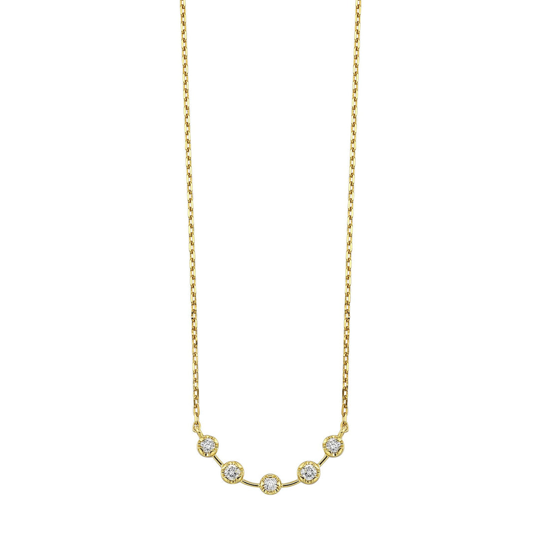 14Kt Yellow Gold Diamond 1/4Ctw Necklace