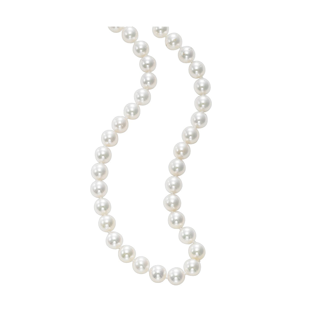 14KT Yellow Akoya pearl neckalce 5.5 - 6 mm