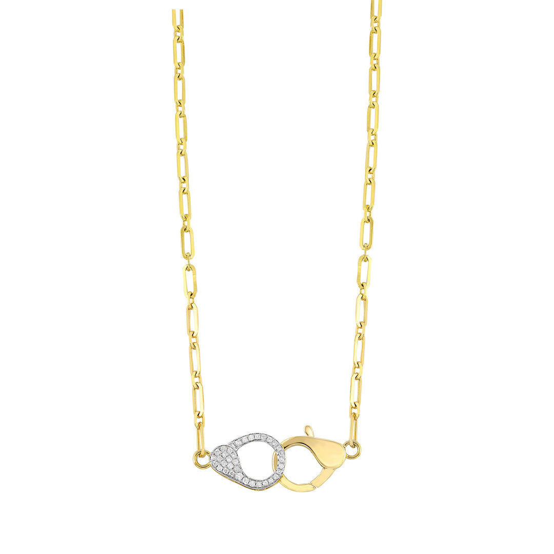 14Kt Yellow Gold Diamond 1/5Ctw Necklace