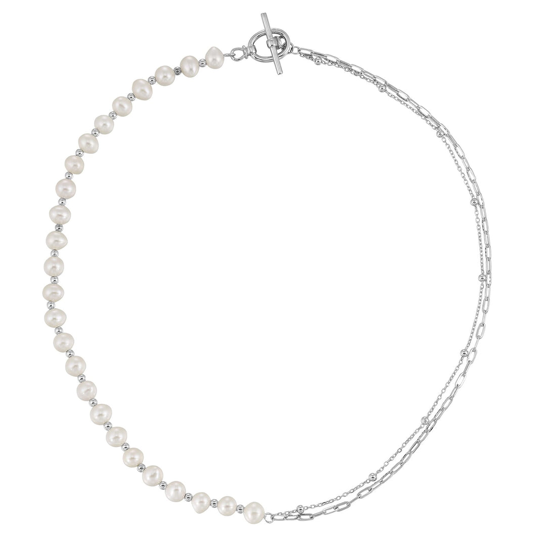 Silver Pearl Necklace