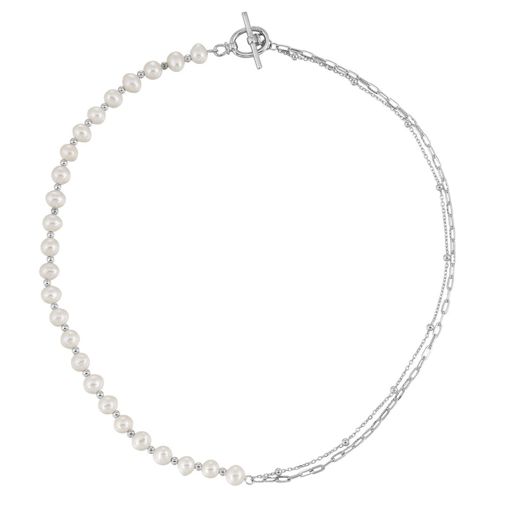 Silver Pearl Necklace