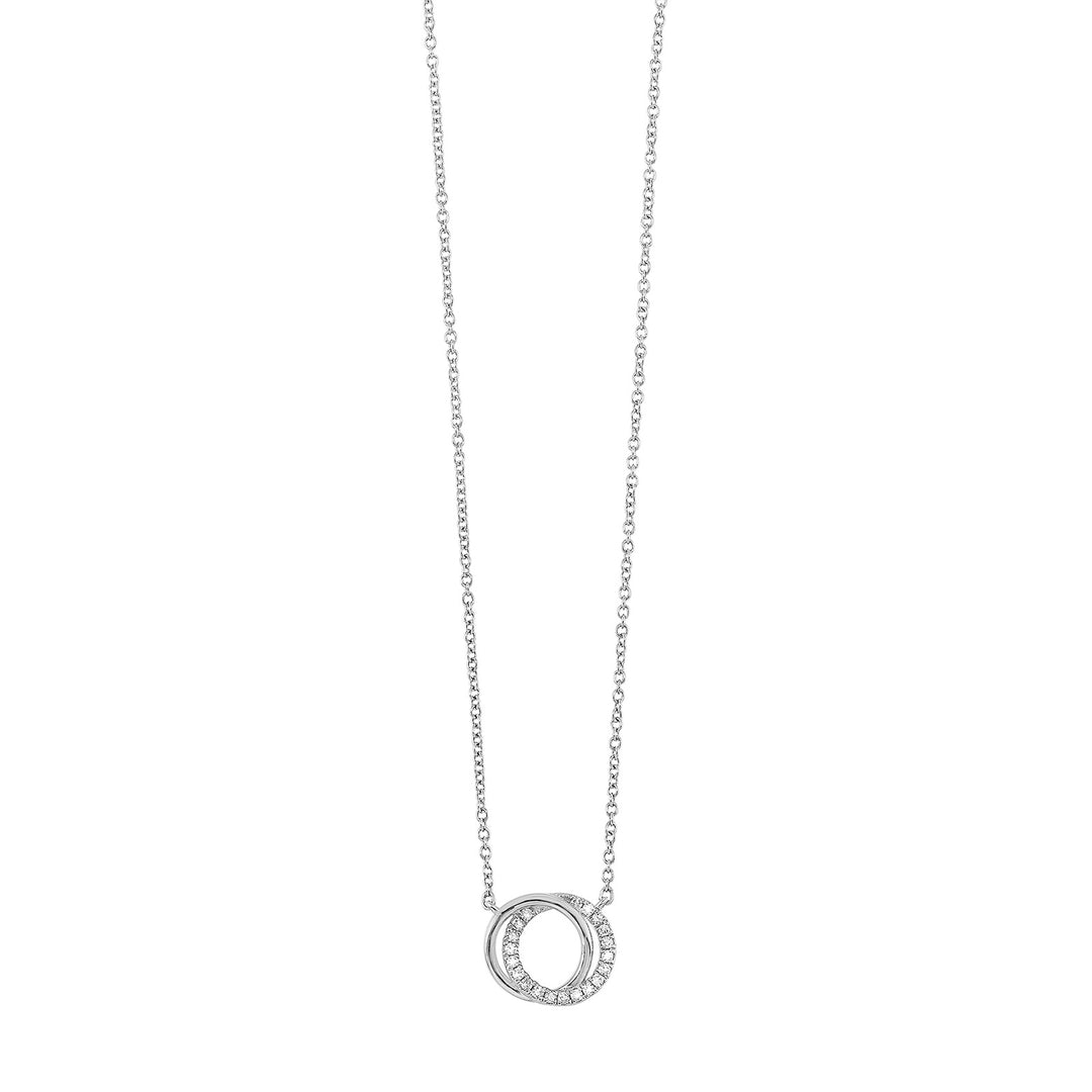 14Kt White Gold Diamond 1/12Ctw Pendant