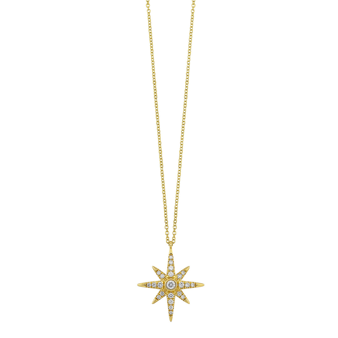 14Kt Yellow Gold Diamond 1/5Ctw Pendant
