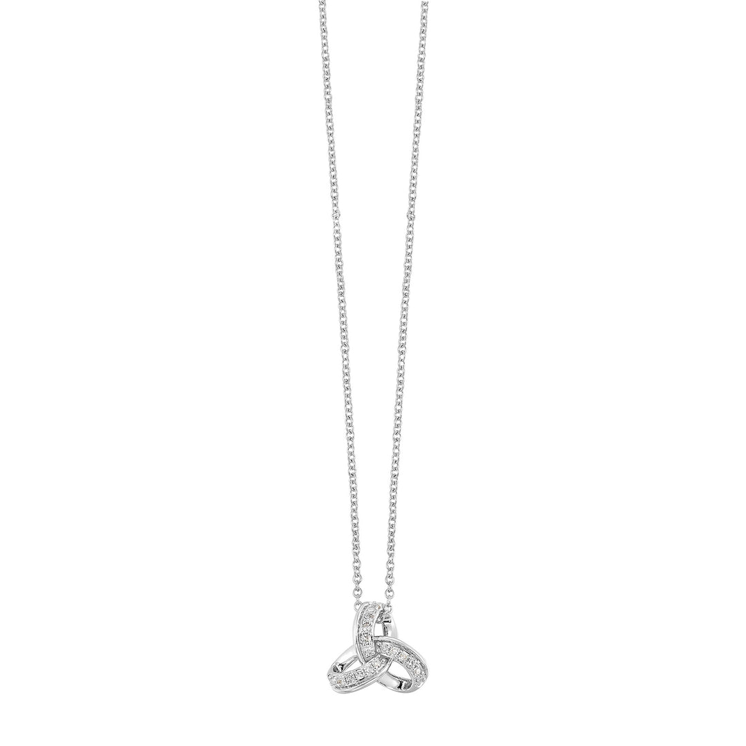 10Kt White Gold Diamond 1/12Ctw Pendant