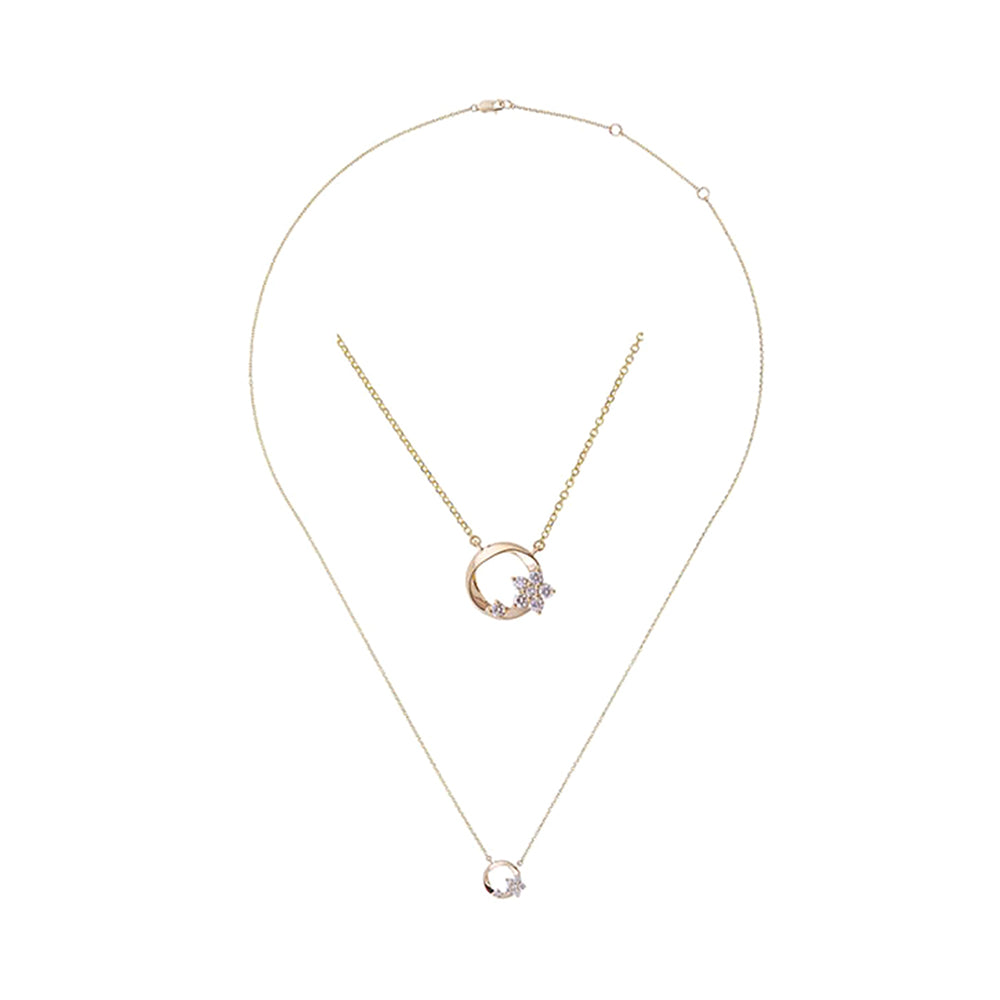 14Kt Yellow Gold Diamond 1/10Ctw Pendant