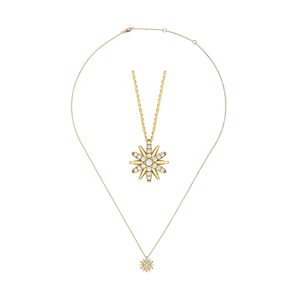 14Kt Yellow Gold Diamond 1/10Ctw Pendant