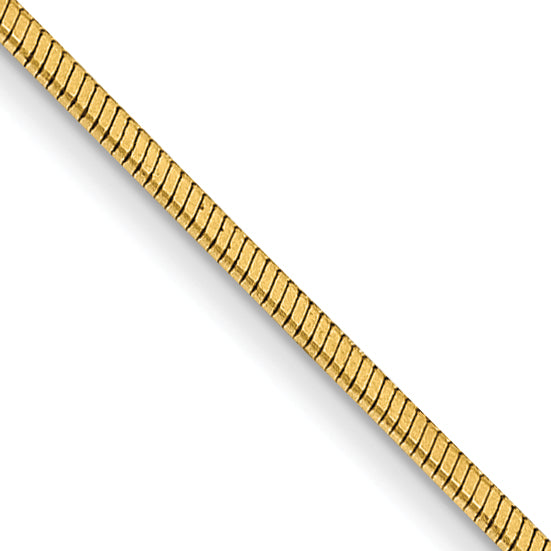 14k .6mm Octagonal Snake Chain