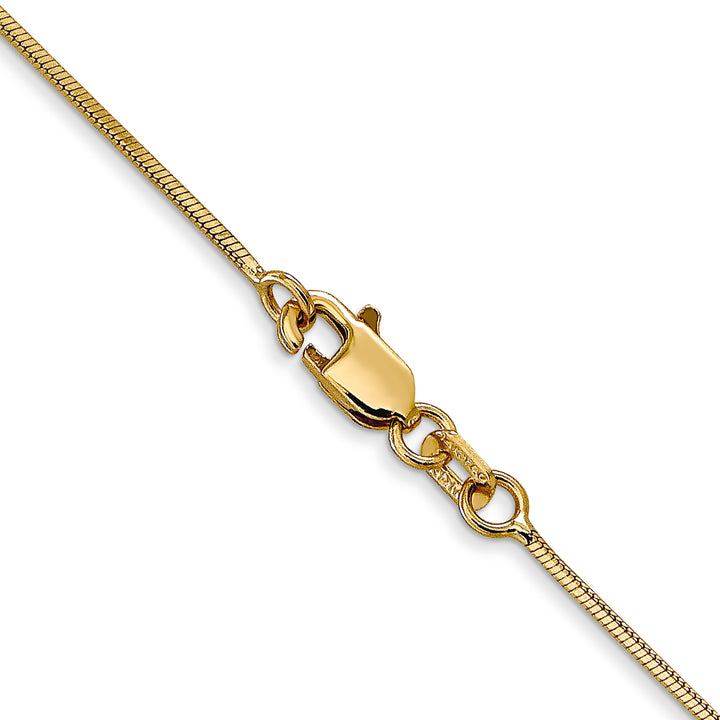 14k .8mm Octagonal Snake Chain