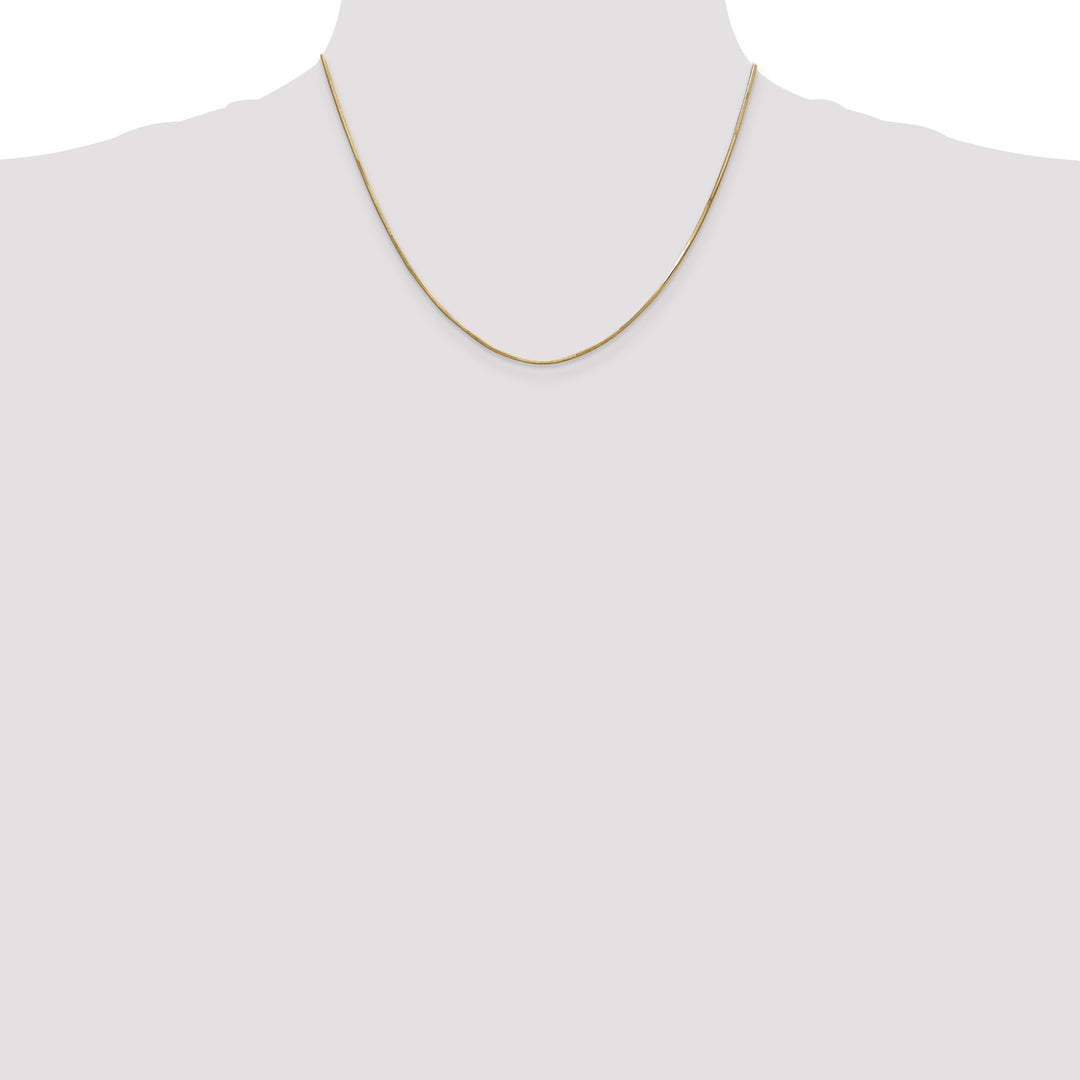 14k .8mm Octagonal Snake Chain