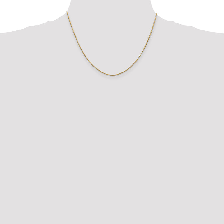 14k .8mm Octagonal Snake Chain