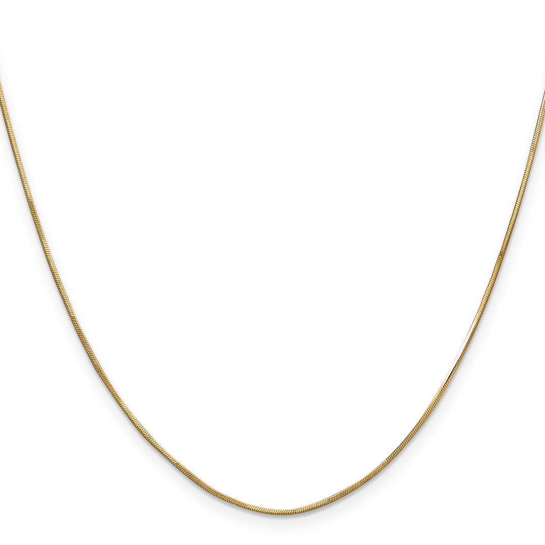 14k .8mm Octagonal Snake Chain