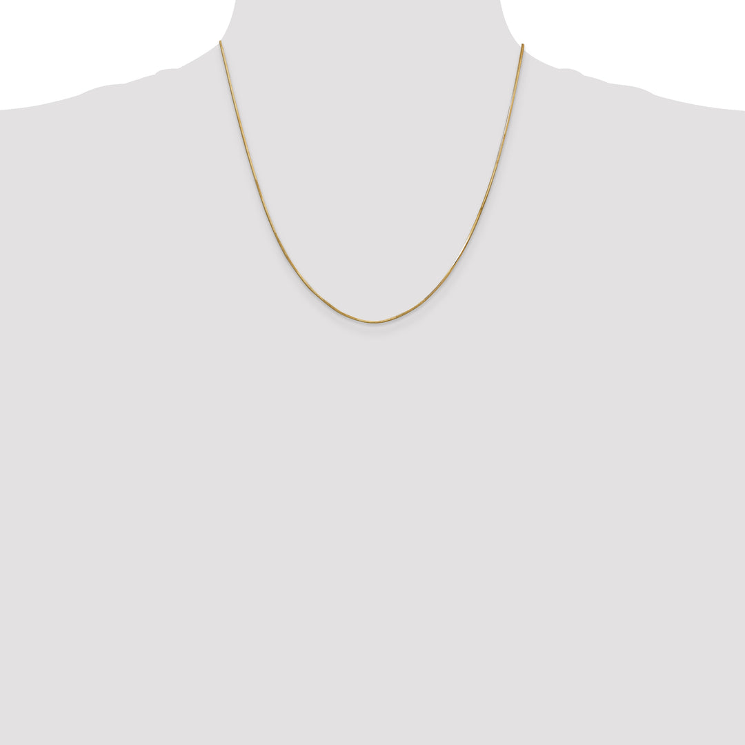 14k .8mm Octagonal Snake Chain