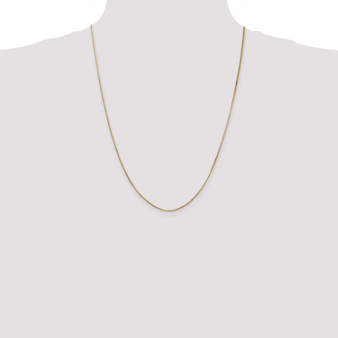 14k .8mm Octagonal Snake Chain