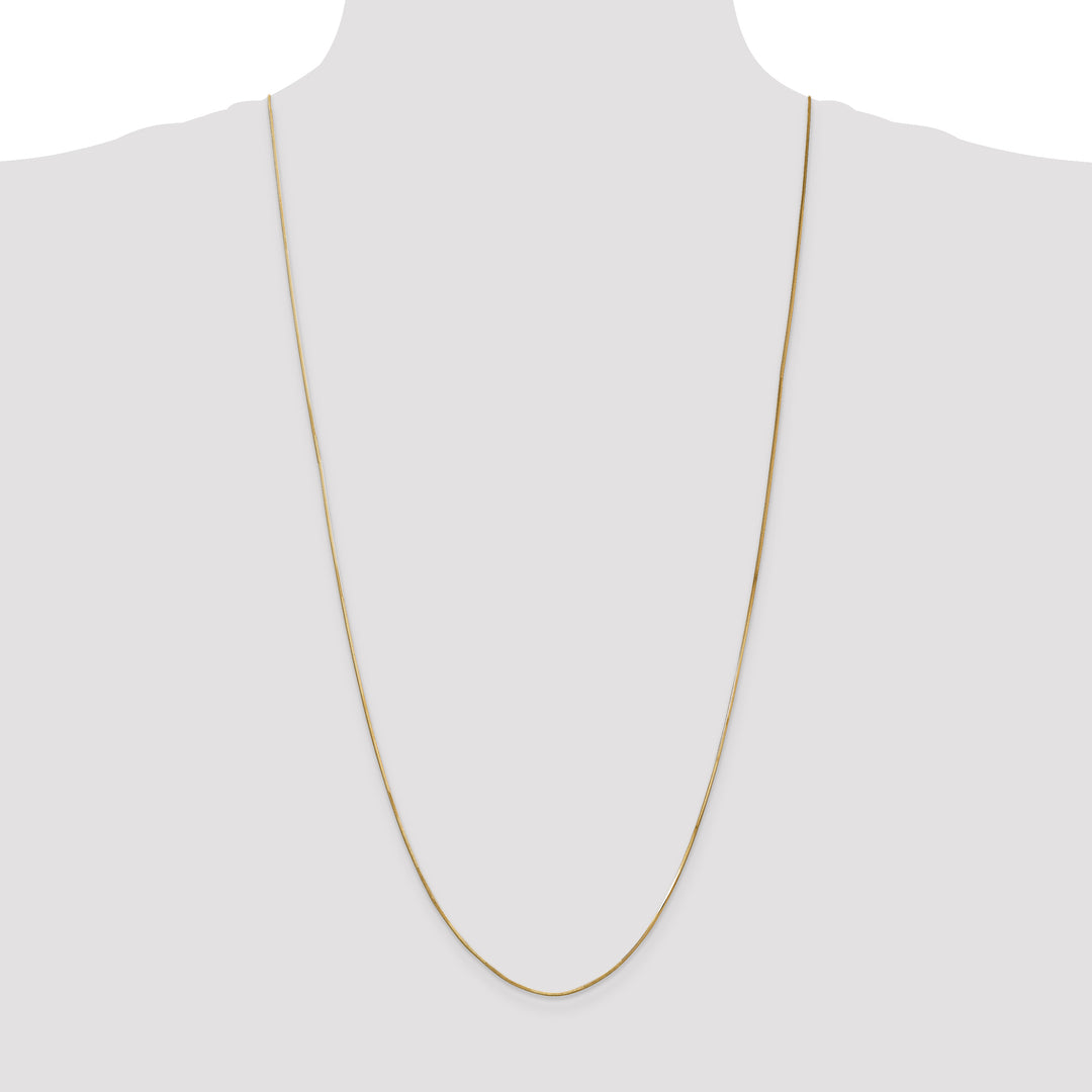 14k .8mm Octagonal Snake Chain