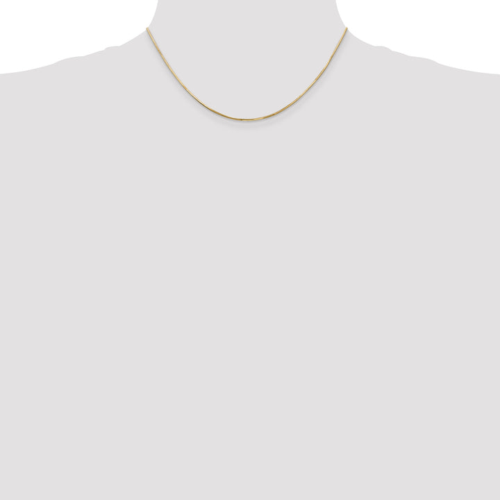 14k .9mm Octagonal Snake Chain