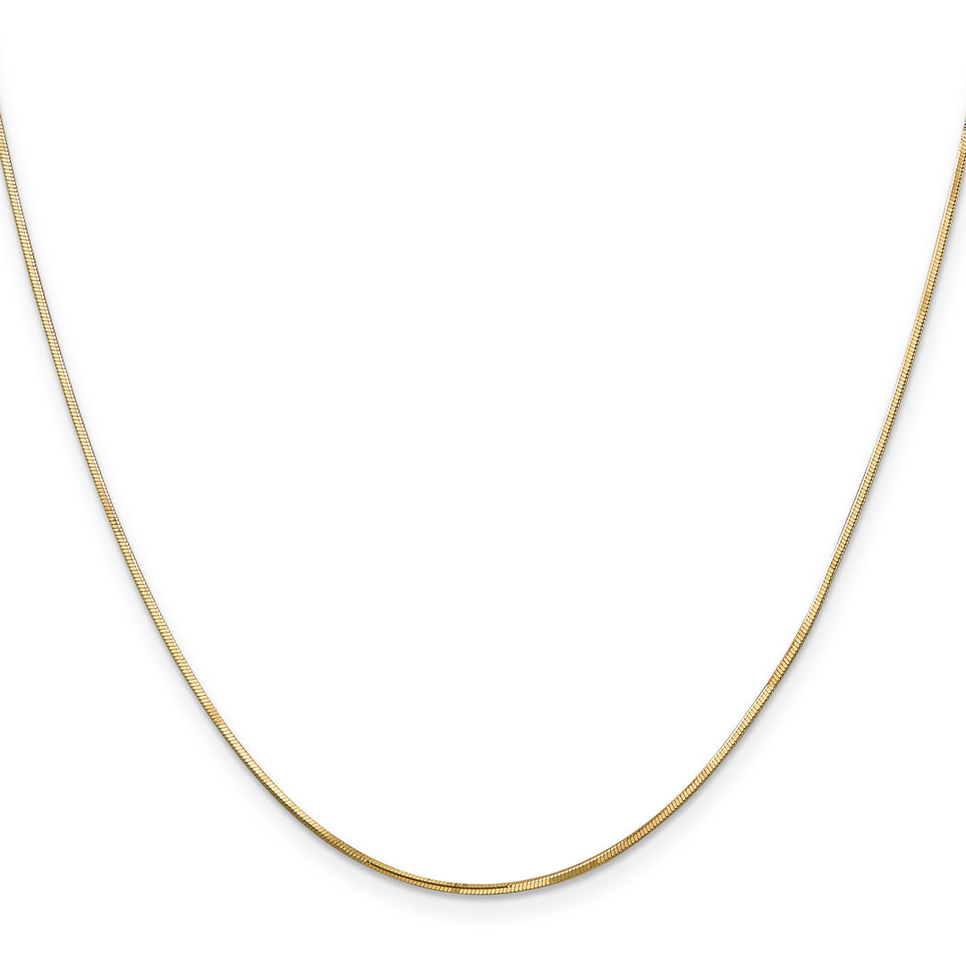 14k .9mm Octagonal Snake Chain