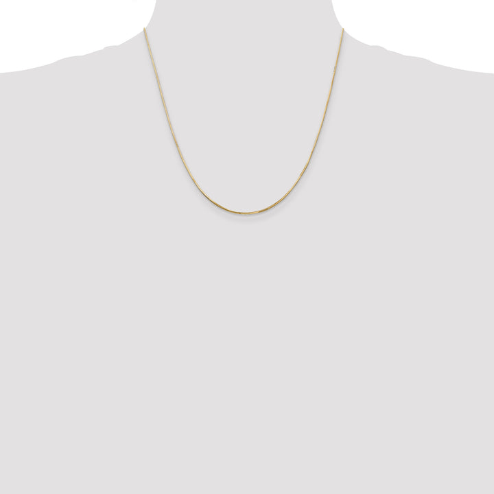 14k .9mm Octagonal Snake Chain