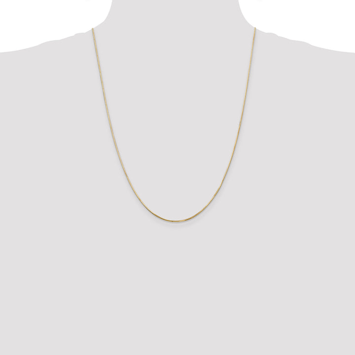 14k .9mm Octagonal Snake Chain