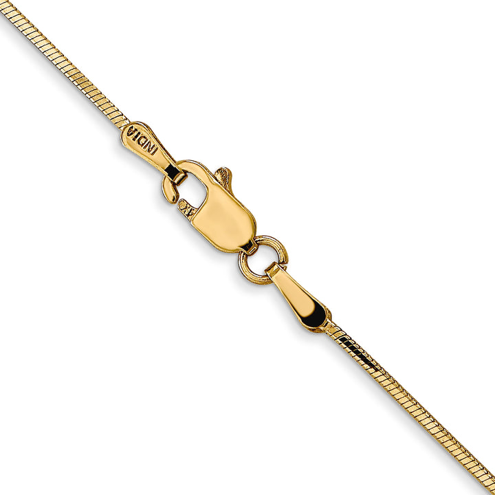 14k .9mm Octagonal Snake Chain