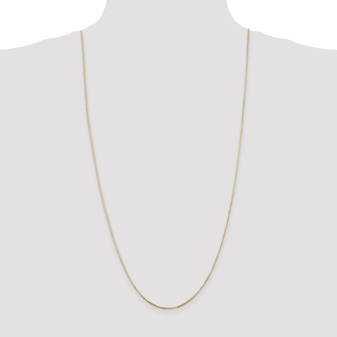 14k .9mm Octagonal Snake Chain