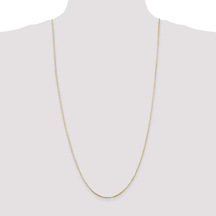 14k .9mm Octagonal Snake Chain