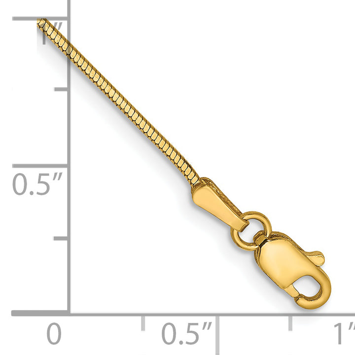 14k .9mm Octagonal Snake Chain