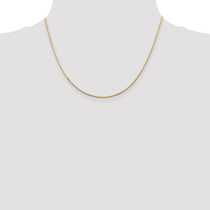 14k 1mm Octagonal Snake Chain