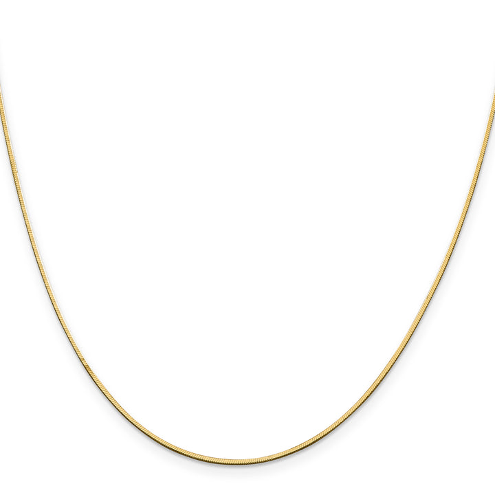 14k 1mm Octagonal Snake Chain