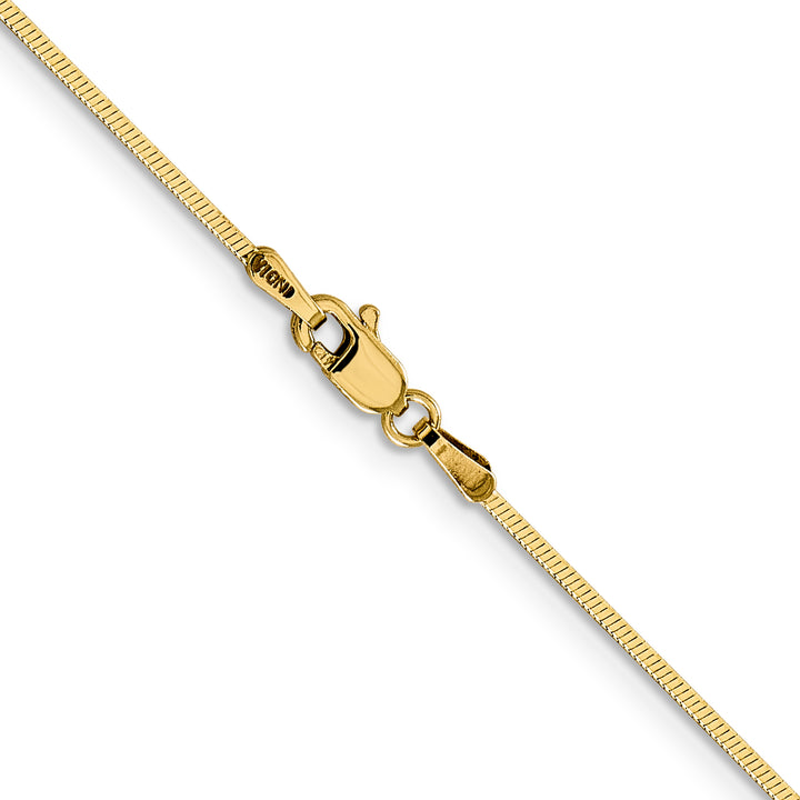 14k 1mm Octagonal Snake Chain