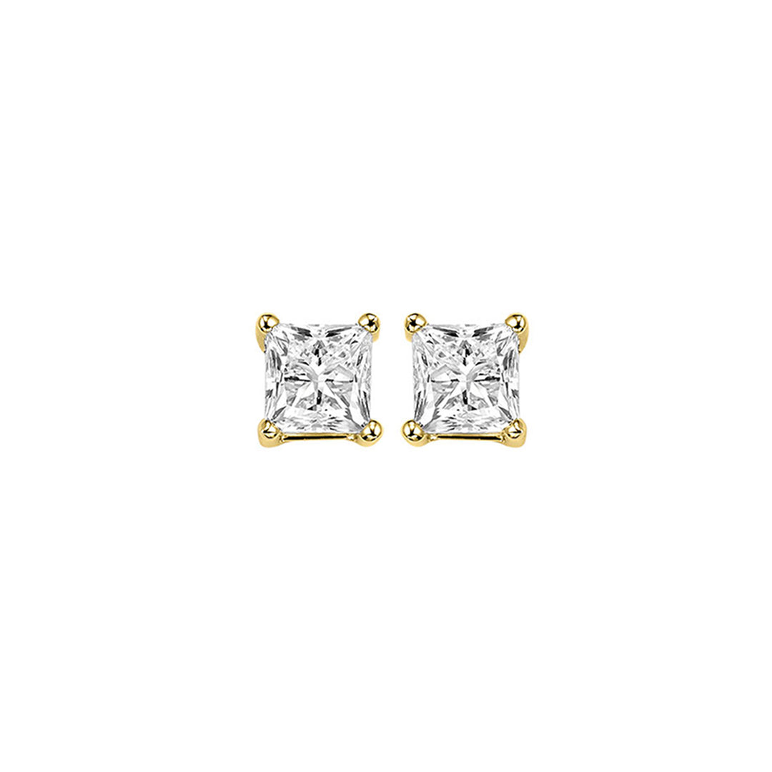 14Kt Yellow Gold Diamond 3/8Ctw Earring