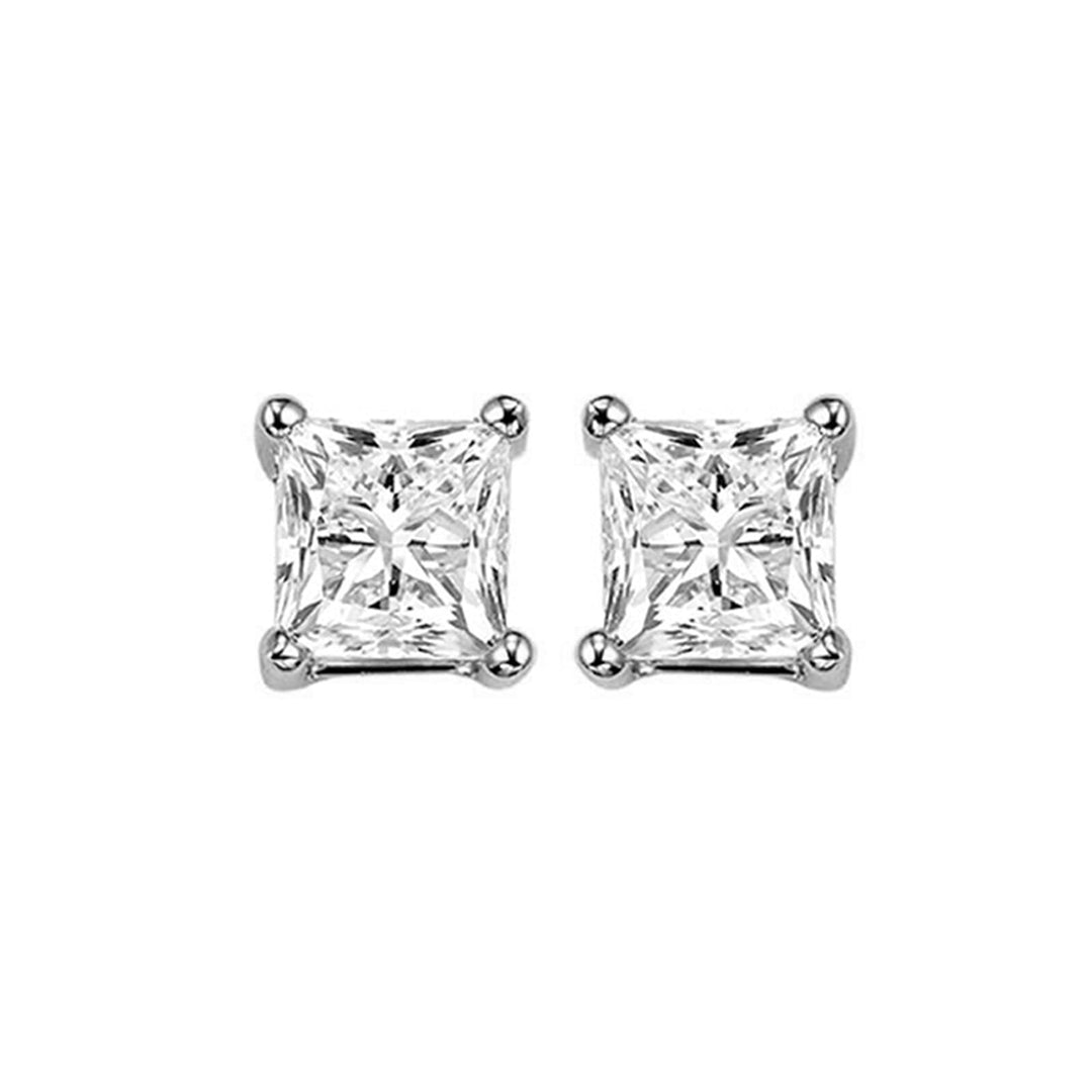 Platinum White Diamond 1 1/4Ctw Earring