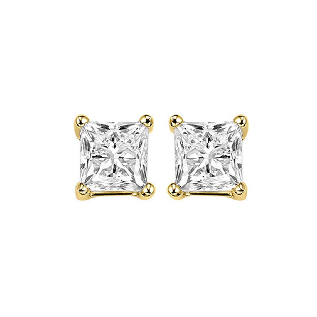 14Kt Yellow Gold Diamond 1 1/5Ctw Earring