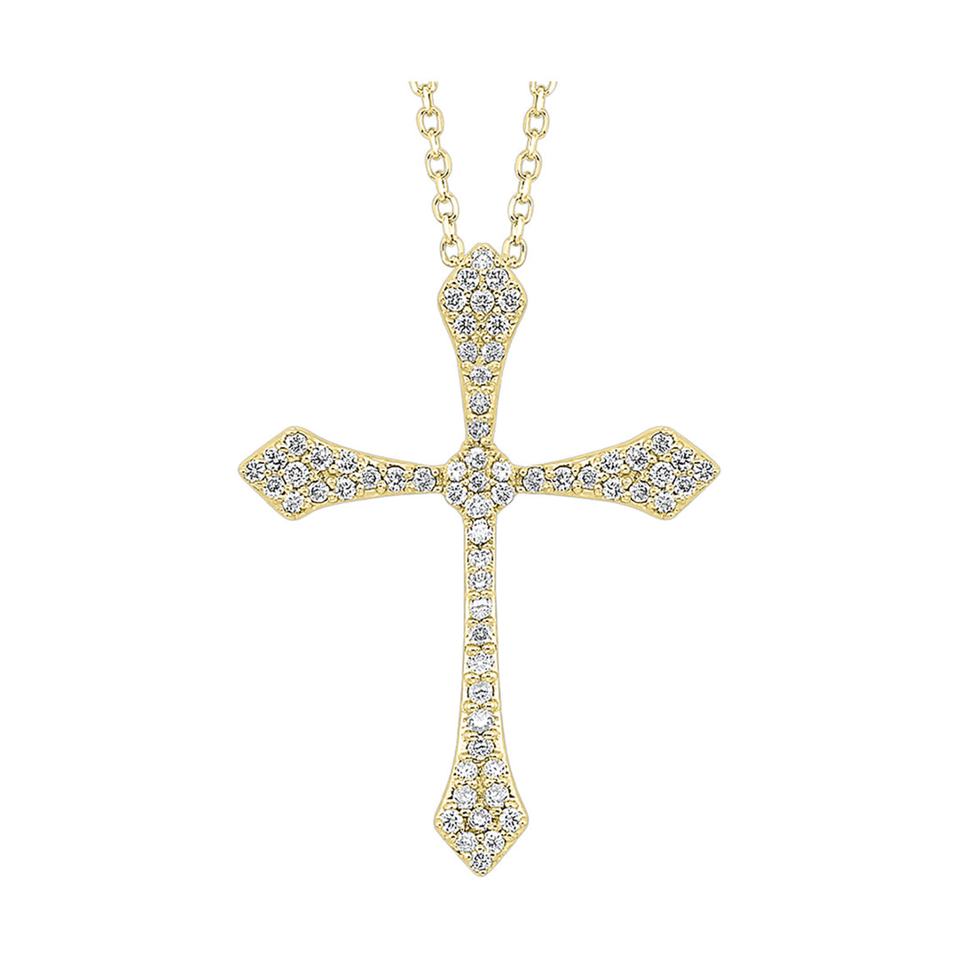 14Kt Yellow Gold Diamond 1/5Ctw Pendant
