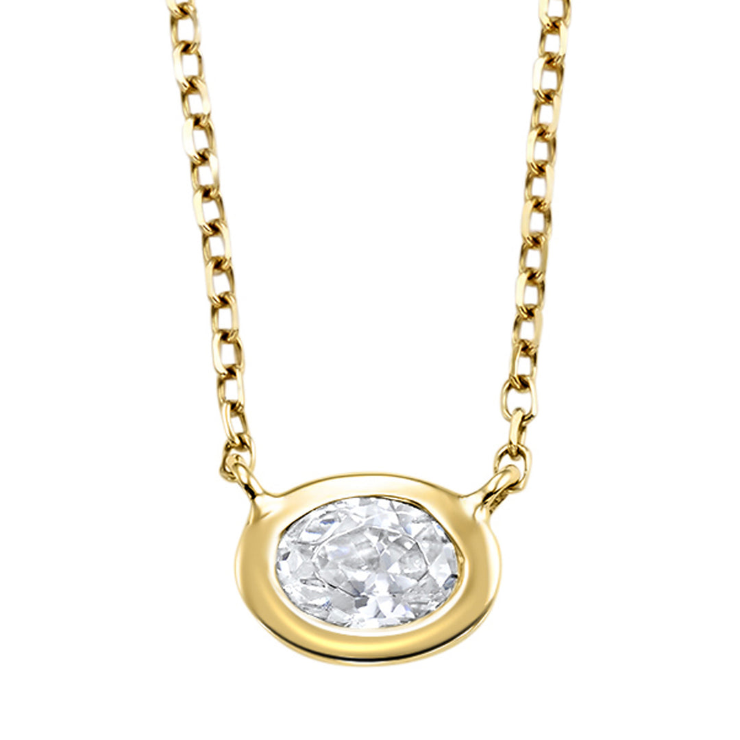 14Kt Yellow Gold Diamond 1/10Ctw Pendant