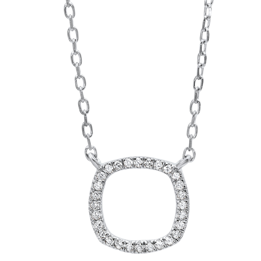 14Kt White Gold Diamond 1/20Ctw Pendant