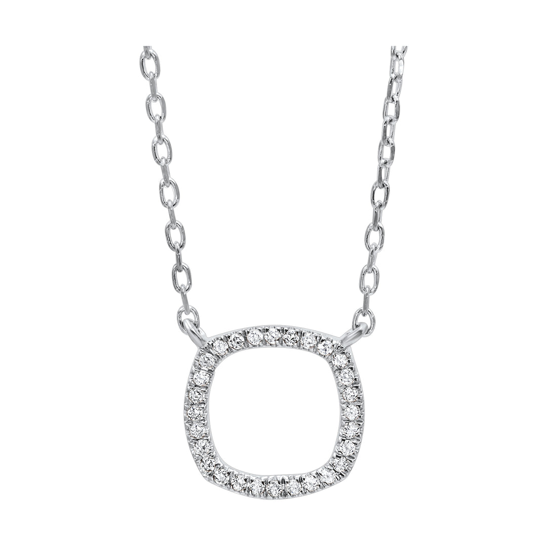 14Kt White Gold Diamond 1/20Ctw Pendant