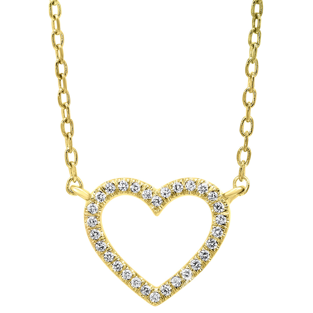 14Kt Yellow Gold Diamond 1/20Ctw Pendant