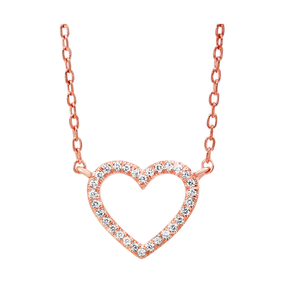 14Kt Rose Gold Diamond 1/20Ctw Pendant