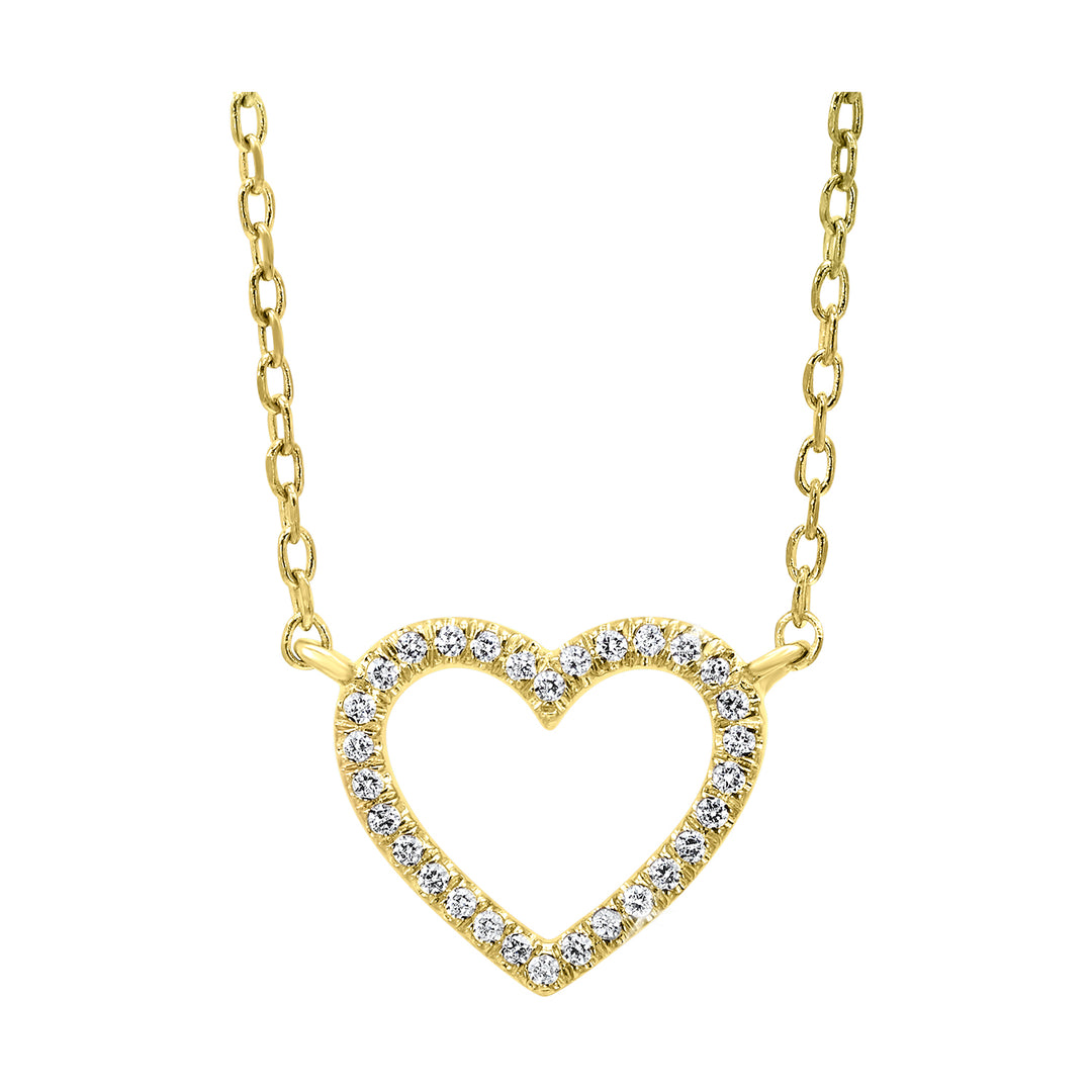 14Kt Yellow Gold Diamond 1/20Ctw Pendant