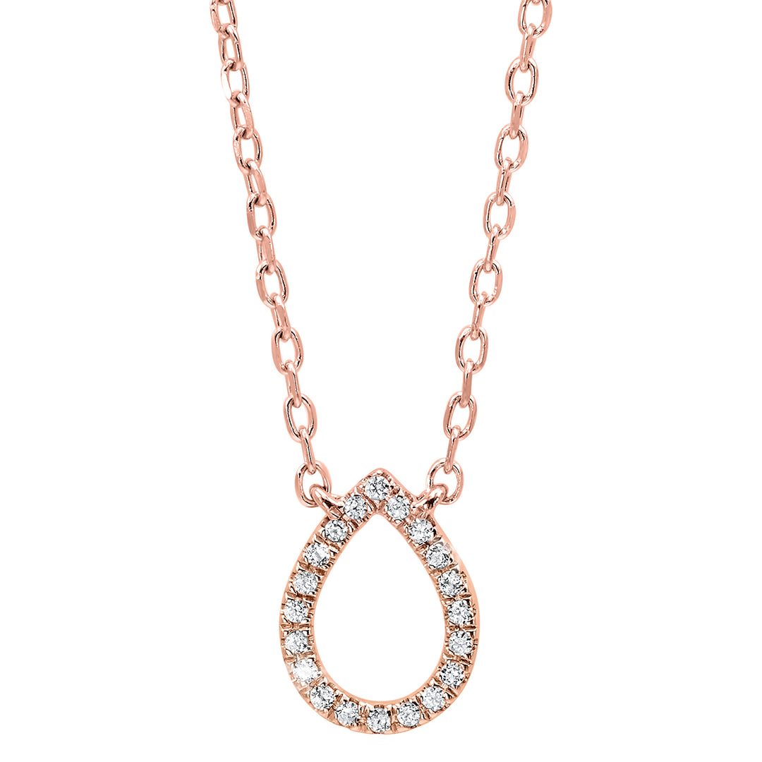 14Kt Rose Gold Diamond 1/20Ctw Pendant