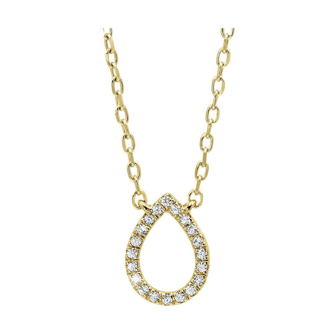 14Kt Yellow Gold Diamond 1/20Ctw Pendant