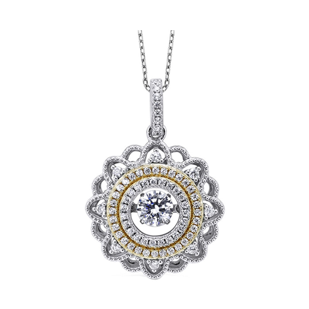 Silver White Yellow Pendant