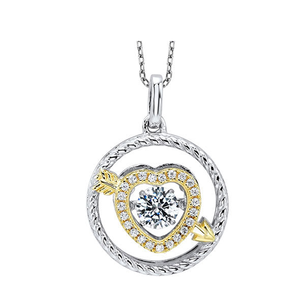 Silver White Yellow Pendant