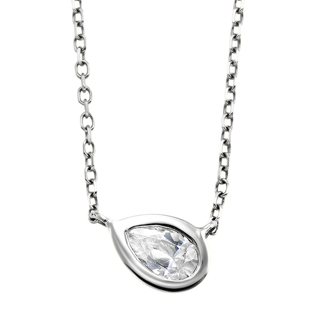 14Kt White Gold Diamond 1/10Ctw Pendant