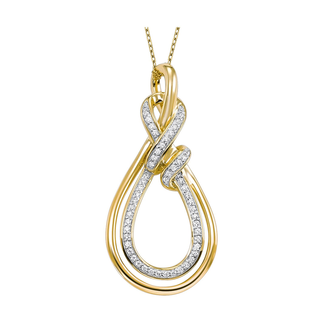 14Kt Yellow Gold Diamond 1/10Ctw Pendant