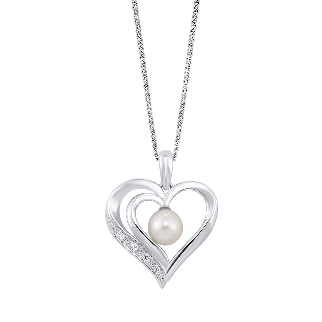 Silver Pearl 1Ctw Pendant