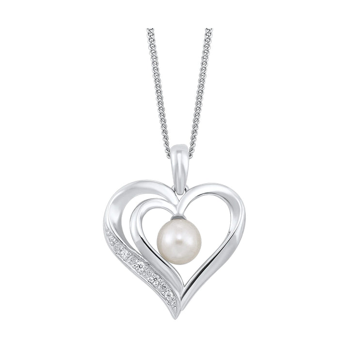 Silver Pearl 1Ctw Pendant