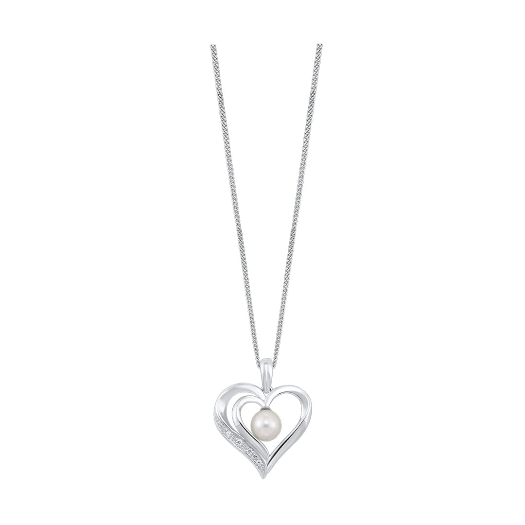 Silver Pearl 1Ctw Pendant